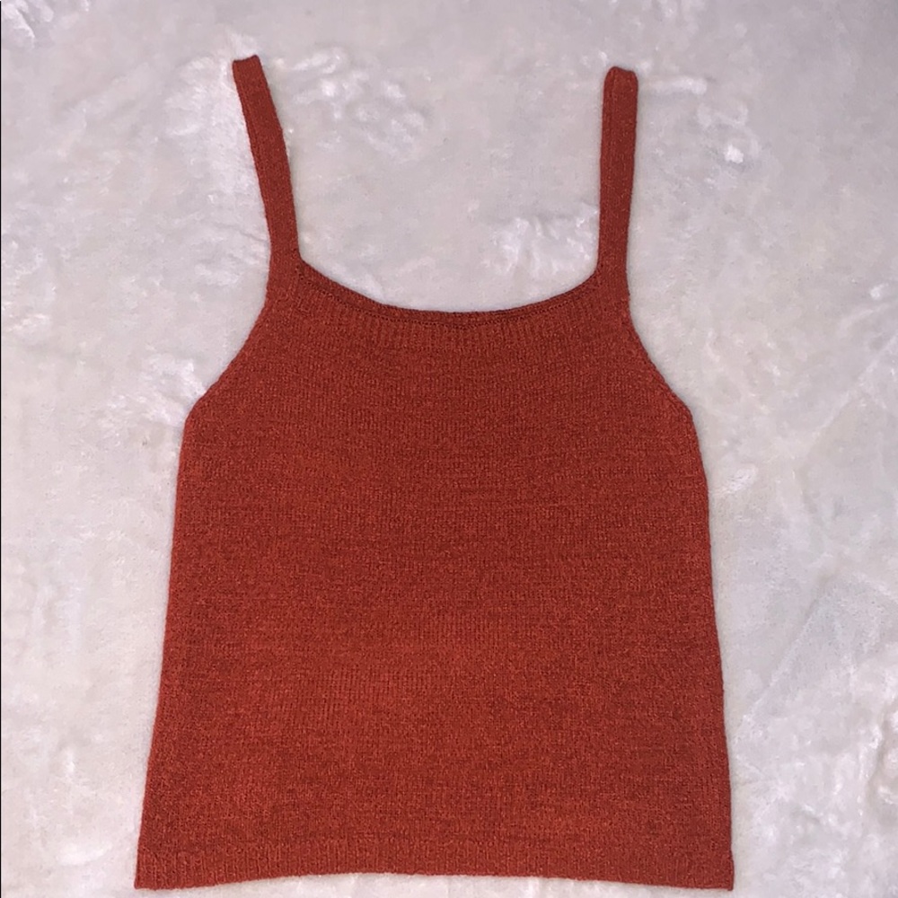Burnt Orange Knitted Tantop